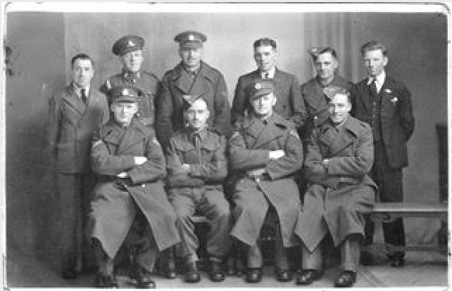Private George Herbert Eland: Front row first on right