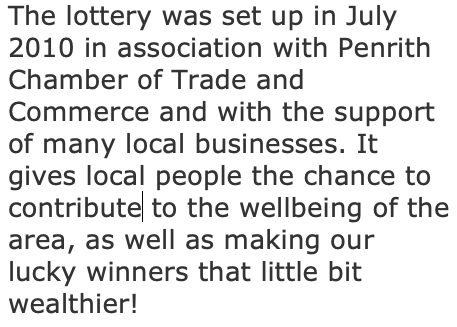 Penrith Lottery