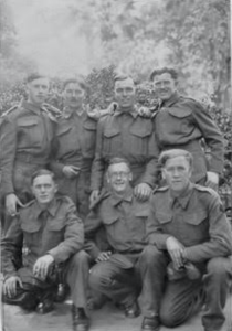 Private George Herbert Eland: Back row first on right